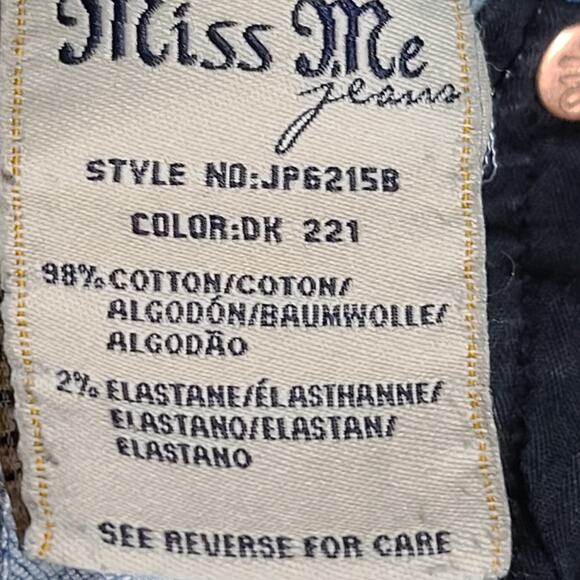 Miss Me JP6215B bootcut women's jeans Size 25 Blingy Y2K Rodeo Country Western - Picture 10 of 11